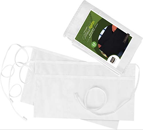 Utopia Wear 2 Pack Waitress Apron, Waist Aprons for Home and Kitchen, White - Thumbnail 7