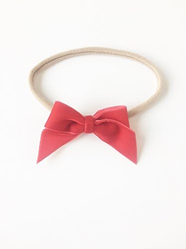 Indie Bow Co Handmade Velvet Red Bow Headband - Choose your color Size 2.5”