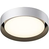 ET2 Echo - 25W 1 LED Flush Mount-4.25 Inches Tall and 16 Inches Wide-White/Black Finish