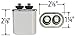 GE Genteq Capacitor Oval 7.5 uf MFD 370 Volt 97F9001 (Replaces Old GE 27L566 97F4158, Z97F4158, 27L566BZ3), 7.5 MFD at 370 volts