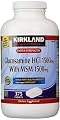 Kirkland Signature Extra Strength Glucosamine HCI 1500mg, With MSM 1500 mg, 375-Count Tablets ( Pack of 2)