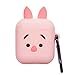 Mulafnxal Compatible with Airpods 1&2 Case,Cute 3D Funny Cartoon Character Silicone Airpod Cover,Kawaii Fun Cool Stylish Design Skin, Animal Unique Cases for Girls Kids Teens Boys Air pods(Pig)