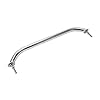 Amarine-made-Polished-Stainless-Heavy-Duty-Oval-Boat-Marine-Grab-Handle-Hand-Rail-with-Flange-Stud-12-Long