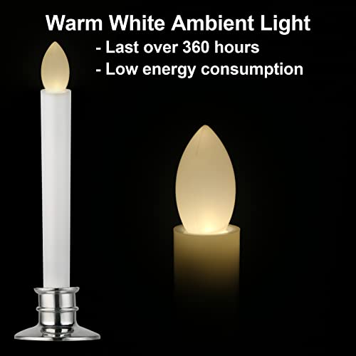 CelebrationLight Window Candles with Remote and Timers Battery