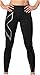 2XU Hyoptik Mid Rise Womens Long Compression Tights - Black
