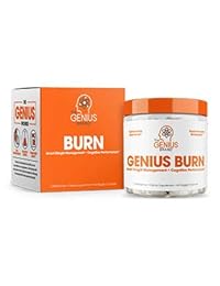 Genius Burn - 2 en 1 Focus Enhancing Thermogenic Fat Burner, cafeína libre Nootropic Weight...