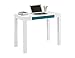 Ameriwood Home 9178896PCOM Parsons Desk with Drawer, White/Teal