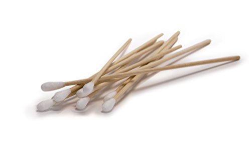 Intrinsics Cotton-Tipped Applicators - 6", 100% Naturelle Cotton, Wood Handle, 1000 Count