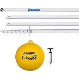 Franklin Sports Tetherball - Tetherball Ball, Rope and Pole Set - Portable Steel Tetherball Set with Easy Assembly - Classic Outdoor Game