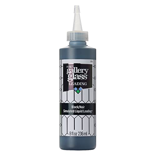 Gallery Glass Liquid Leading, Black 8 fl oz Leading Perfect For Stained