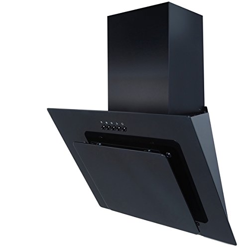 SIA AGE61BL 3 Colour LED Edge Lit Angled Glass Cooker Hood Extractor