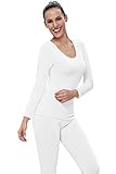 WuhouPro Women's Thermal Underwear Set Ultra-soft Microfiber Fleece Fabric