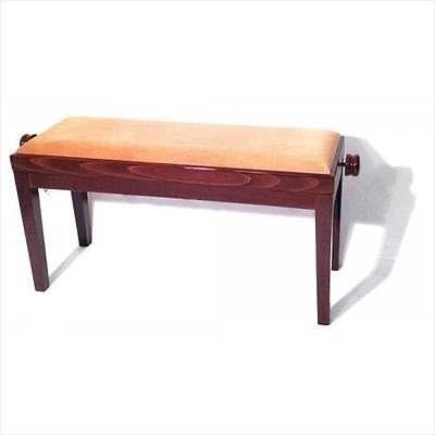 Duet Adjustable Beige Top Piano Stool Bench