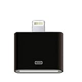 Lightning to 30-Pin Adapter, AKwor 8 Pin to 30 Pin Charging Cable Adapter Converter for iPhone 7, 7 Plus, 6S, 6S Plug, 5S, 5C, iPad (4-5 Black)