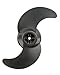 Attwood 8MOO28330 Safari 2 2-Blade Weedless Propeller with 3.5-Inch Diameter, Black Finish primary
