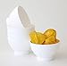 Coza Design- Eco Friendly Plastic Bowl for cereal, dessert, ice cream, soup (Microwave and Dishwasher Safe) (17 oz., White)