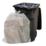 Clear 65 Gallon Trash Bags, 50 Bags Per Case