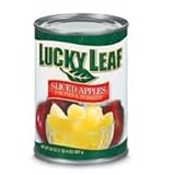 Lucky Leaf Sliced Apples for Pies and Desserts 20oz Can (Pack of 6)