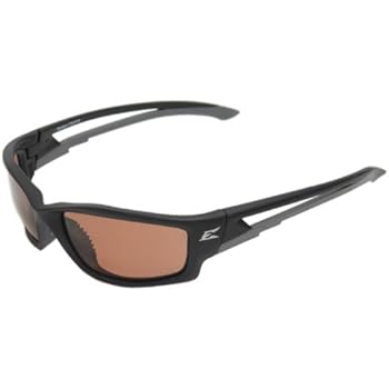 Edge Eyewear TSK215 Kazbek Polarized Safety Glasses, Black with Copper
