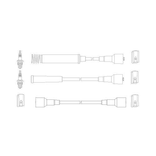 HÜCO 134203 Zündkabelsatz für Opel