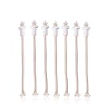 Yosoo 7Pcs Oil Lantern Wick Heat-Resistant Kerosene Wick for Ceramic Holders Torch Wine Bottle Oil Candle Lamp 4inch