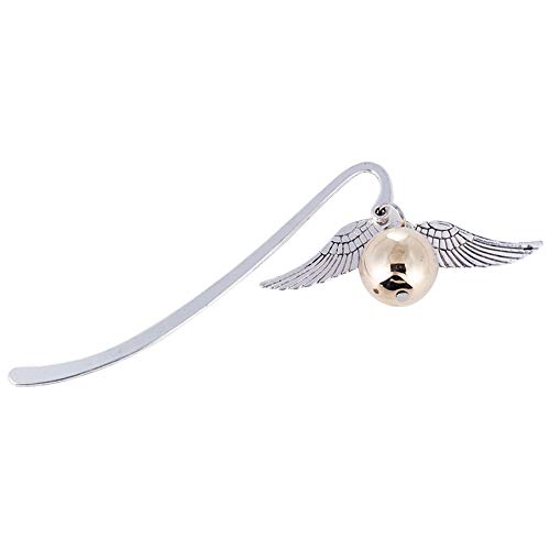 New 1Pcs Metal Bookmark Best Gift for Reader Snitch Deathly Hallows Bookmark Page Marker Magic Clip Charm Bookmark