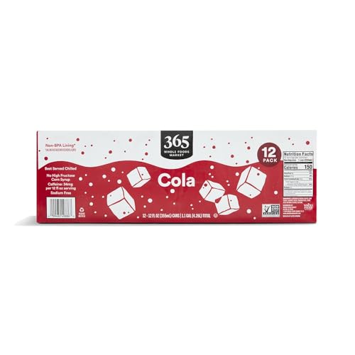 365 BY WHOLE FOODS MARKET, COLA 12 PACK, 12 FL OZ