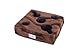 The Original Cup Cozy Pillow Gray-As Seen on TV-The World's Best Couch/Bed/Car Cup Holder for Drinks/Snacks/Remotes! (Brown, 5 Hole)