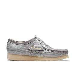 Clarks Men's Wallabee Oxford, Grey Croc Print