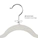 SONGMICS Hangers 50 Pack, Velvet Non Slip, 0.18 lb per Hanger, Durable, 0.2 Inch Thickness Space Saving, 360° Swivel Hooks, Beige UCRF50L
