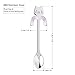 Skedee 6 Pcs Stainless Steel Coffee Spoon Love Cat Hanging Spoons Dessert Spoons Tea Coffee Scoops - 4 3/5 Inches