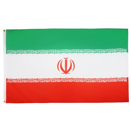 AZ FLAG - Drapeau Iran - 90x60 cm - Drapeau Iranien 100% Polyester Avec Oeillets Métalliques Intégrés - Pavillon 50 g