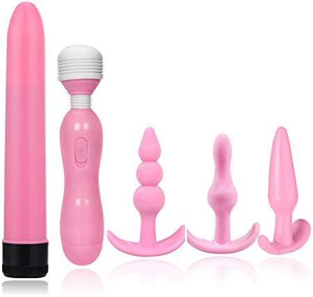 JADEKIOR 5PCS Adult Games Kit for Couples Plugs Adult 10 Speed Mini Bullet Products Set