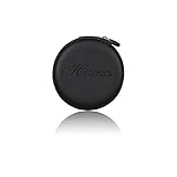 Wireless Headphones Charging Case for Bluetooth Earphones Htronics Round Shaped , Lightweight Universal Carrying Bag Power External Battery Charger for Fit PowerBeats Bose JBL (Black）