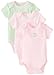 Little Me Baby-Girls Newborn Froggy 3 Pack Bodysuit, Pink/Multi, 3 Months