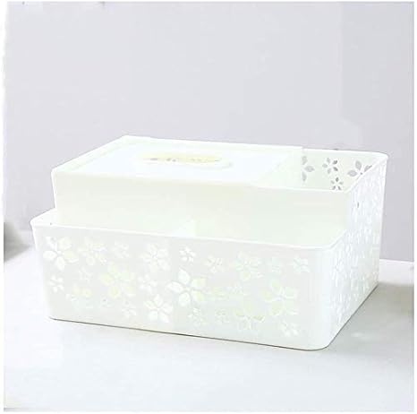 Amazon ペーパーナプキンディスペンサー ティッシュボックス多機能白いティッシュボックスクリエイティブリモコン収納 ボックスホームリビングルームナプキン収納ボックス デスクトップの装飾 Color B ティッシュケース ホルダー オンライン通販