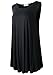 LARACE Tank Tops for Women Plus Size Sleevelss Tunic Casual Summer Clothes Swing Shirts for Leggings (3X, Black)