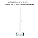 VINGLI Rolling Lawn Aerator with 51'' Handle, Push Spike Tine Roller for Home Garden Yard Patio Grass Soil Aeration, Roller Secured by Fasteners