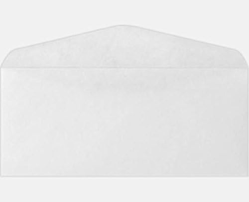 Leader Opaque No. 10 Commercial Envelopes - White (70#) - Vellum Finish Pack of 500
