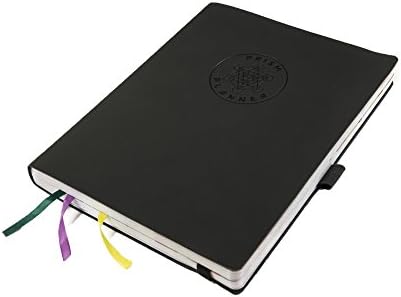 PRISM PLANNER - Best Undated Softcover Daily Planner, Notebook with Meal Planner, Adult coloring, Gratitude, Full-Color Pages, Perfect Size, Office Organization, Agenda, Black