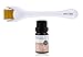 Microneedle Roller for Face (540 Titanium Micro Needles, 0.25mm) Set w/Hyaluronic Acid Serum (10ml) - Derma Needle Skin Device for Scars, Acne Pigmentation, Collagen Production, Anti-Aging Skincare