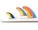 FCS Surf ll MR PC Tri Retail Fin Set, Multi Xlarge