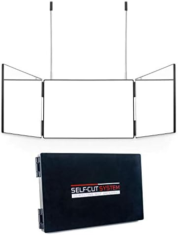 Self Cut System Travel Version Three Way Mirror For Self Hair Cutting With Height Adjustable Telescoping Hooks And Free Educational Mobile App Amazon Com Au Beauty