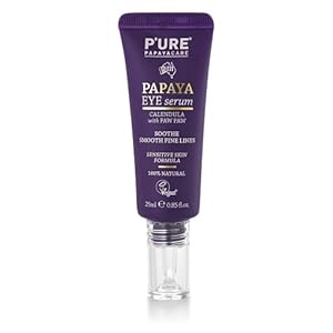 PURE-PAPAYA-CARE-Rejuvenating-Eye-Serum-With-Papaya-Calendula-Hyaluronic-Acid-Nourish-Brighten-Exfoliate-Skin-25ml P'URE PAPAYA CARE Rejuvenating Eye Serum - Vegan Friendly & Cruelty Free - All Natural Ingredients With Hyaluronic Acid…