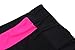 Huiyuzhi Women's Heart Shape Fitness Yoga Sport Pants Leggings (XS, Red-White) (0L, Black-Pink)