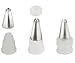 Piping Tips, MCIRCO Cake Decorating Supplies 57-piece Stainless Steel Cookies Cupcake Decorating Kits Frosting Icing Tips Baking Tools with Flower Nail Pastry Bag Icing Coupler and Hinged Storage Box