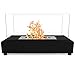 Regal Flame Avon Ventless Indoor Outdoor Fire Pit Tabletop Portable Fire Bowl Pot Bio Ethanol Fireplace in Black - Realistic Clean Burning like Gel Fireplaces, or Propane Firepits