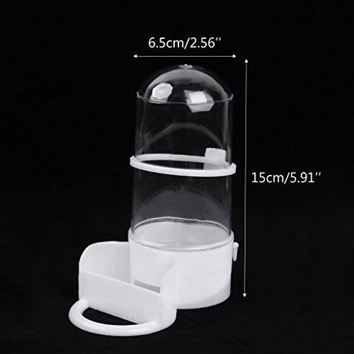 Qupida Bird Animal Occasionally Filing Waterer Clip for Aviary Parrot Crochet Cockatiel Non-Spoilers Bird Feeder Farm Equipment - Thumbnail 3