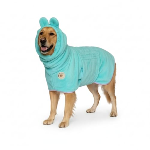 DERPYCHAPPY Dog Bathrobe