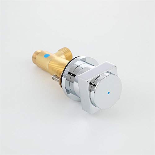 JiaYouJia Commercial Deck Mount Widespread Waterfall Bathroom Bath Tub Faucet Roman Tub Filler with Hand Shower, Chrome - Thumbnail 3